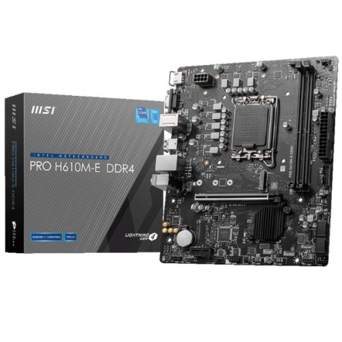 Mainboard MSI PRO H610M-E DDR4 (Intel H610/ Socket 1700/ M-ATX/ 2 khe ram/ DDR4)